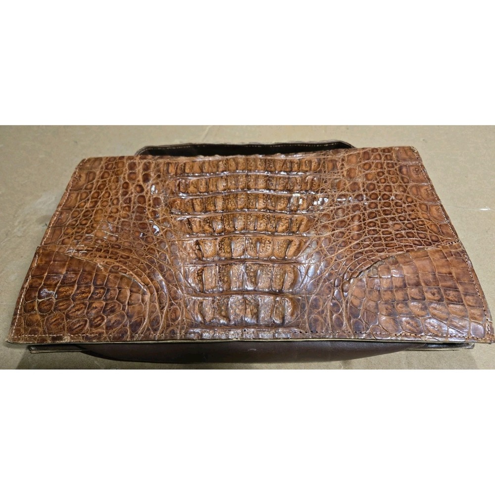 Vintage 1940's‎ Taxidermy Full Body Baby Alligator Handbag Clutch Purse - Picture 6 of 14
